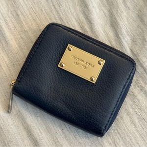 Michael Kors Navy Pebbled Leather Wallet